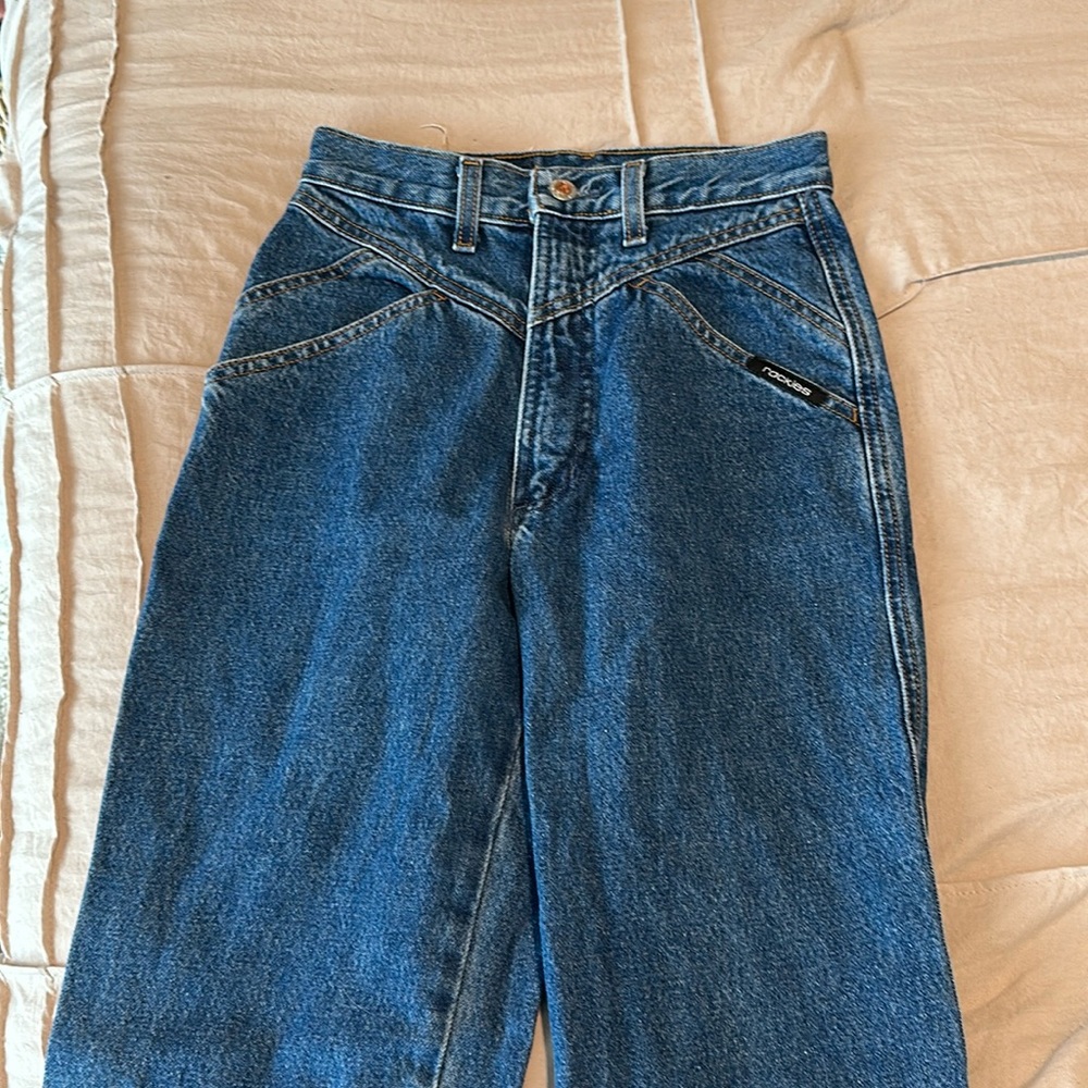 Front yoke vintage denim jeans
